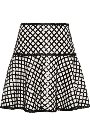 Giambattista Valli Bouclé-Rock mit Pailletten