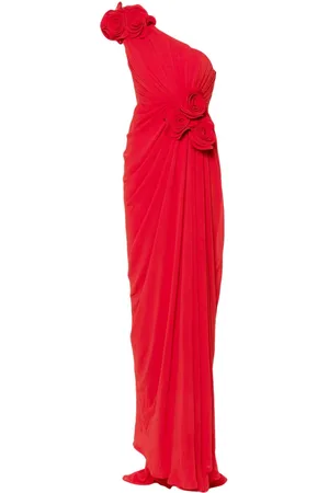 Ana Radu Maxikleid mit Blumenapplikation