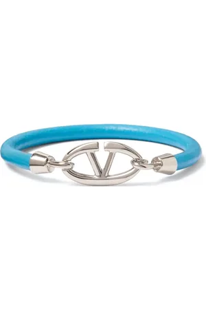VALENTINO GARAVANI Lederarmband mit Logo-Schild