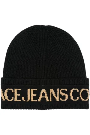 VERSACE Mütze mit Intarsien-Logo