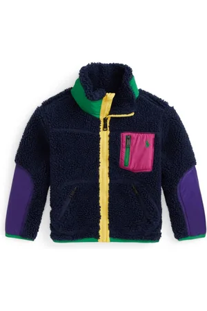 Ralph Lauren Jacke aus Faux Shearling mit Polo Pony