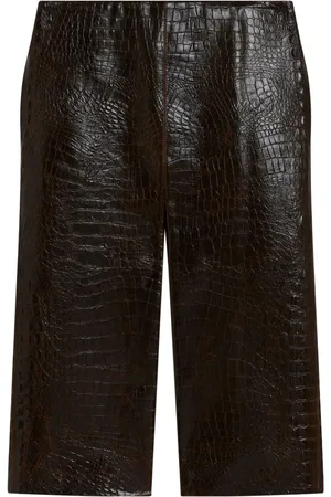 Stella McCartney Midirock mit Kroko-Prägung