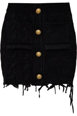 Vetements Ungesäumter Minirock