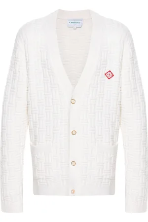 Casablanca Column Cardigan mit Ziernähten