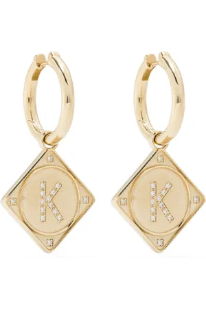 Lauren Rubinski Einzelner 14kt Bruno Gelbgoldohrring mit Diamanten