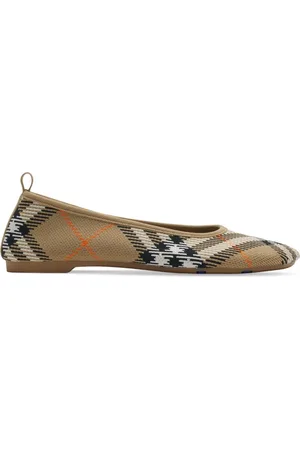 Burberry Karierte Ballerinas aus Strick