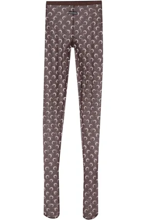 Marine Serre Strumpfhose mit Print