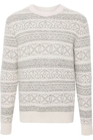 ELEVENTY Pullover mit Fair-Isle-Intarsie