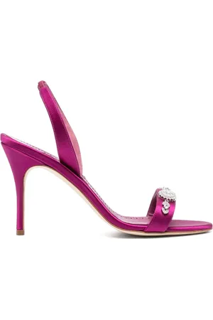 Manolo Blahnik Lamisan Slingback-Sandalen 90mm