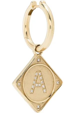 Lauren Rubinski Einzelner 14kt Bruno Gelbgoldohrring mit Diamant