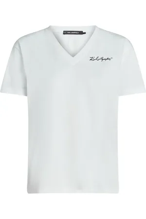Karl Lagerfeld T-Shirt mit V-Ausschnitt