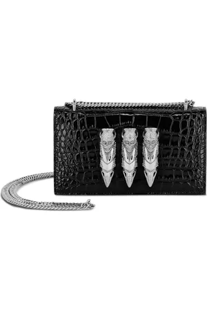 Philipp Plein Schultertasche mit Kroko-Effekt