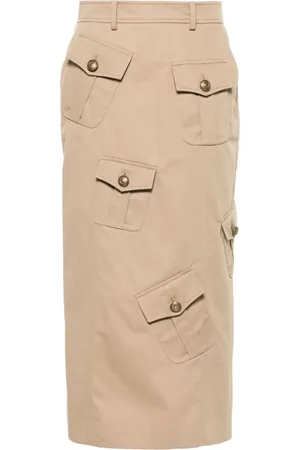Moschino Midirock mit aufgesetzten Taschen