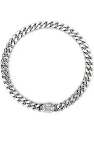 Eera 18kt Dimitri Weißgoldhalskette mit Diamant
