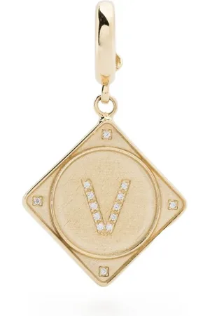 Lauren Rubinski 14kt Bruno Gelbgoldanhänger mit Diamant