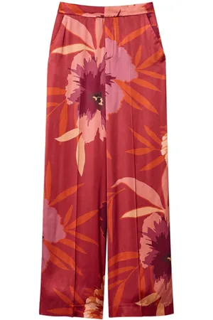 Twin-Set Weite Hose mit Blumen-Print