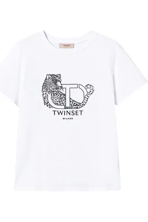 Twin-Set T-Shirt mit Logo-Stickerei
