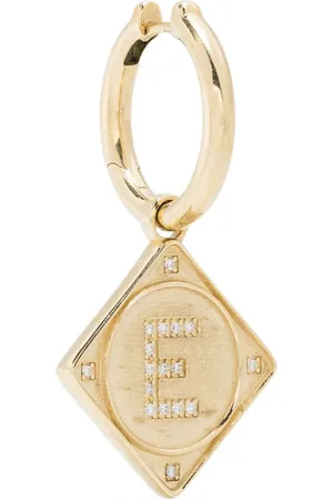 Lauren Rubinski Einzelner 14kt Bruno Gelbgoldohrring mit Diamant