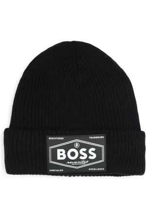 HUGO BOSS Beanie mit Logo-Applikation
