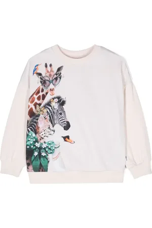 Molo Sweatshirt mit Maxi Animal-Print