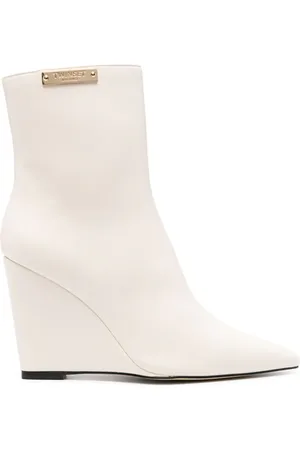 Twin-Set Stiefel mit Logo-Schild 100mm