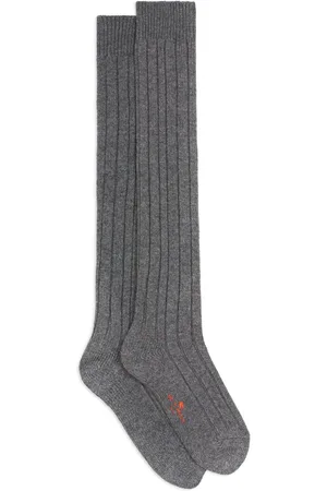Etro Gerippte Socken aus Kaschmir und Wolle