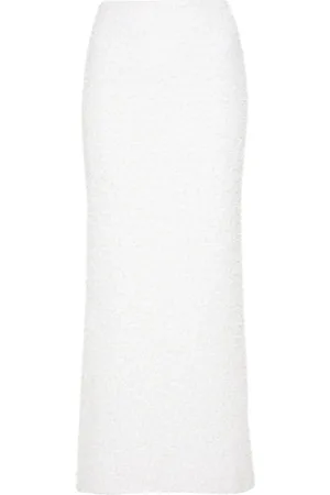 Balenciaga Maxirock mit Metallic-Garn