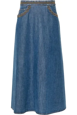 VALENTINO GARAVANI Mittellanger Jeansrock