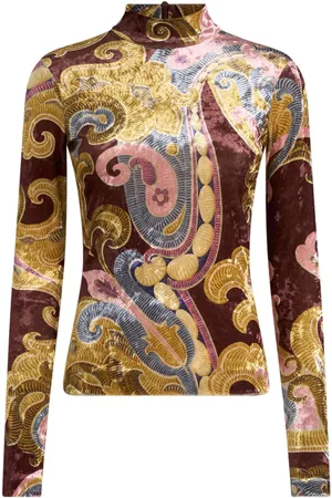 Etro Chenille-Oberteil mit Print