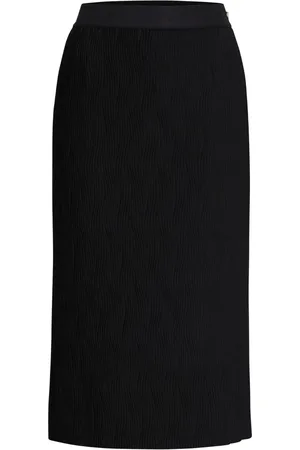 HUGO BOSS Plissierter Rock mit hohem Bund