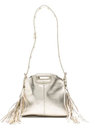 Maje Mini Miss M Schultertasche im Metallic-Look