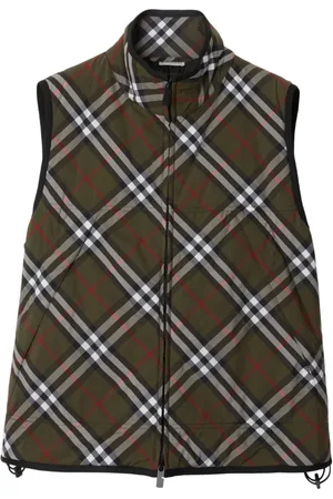 Burberry Wattierte Weste mit Check