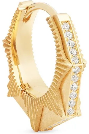 Marie Lichtenberg Kleiner 18kt NYC Gelbgoldohrring mit Diamant