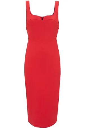 Victoria Beckham Ärmelloses Midikleid