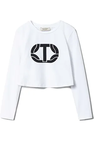 Twin-Set Cropped-T-Shirt mit Logo