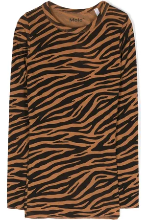Molo Langarmshirt mit Zebra-Print