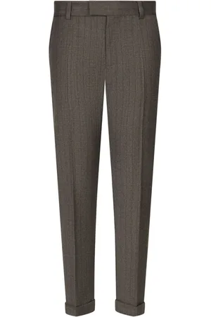 Dolce & Gabbana Wollstretch-Hose mit Nadelstreifen