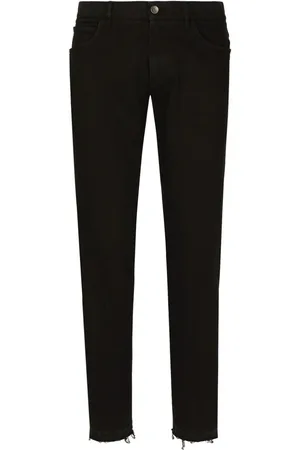 Dolce & Gabbana Slim-Fit-Jeans mit Distressed-Saum