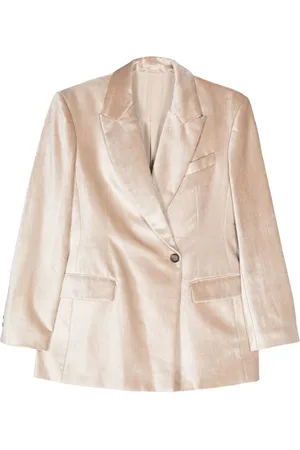 Brunello Cucinelli Samtblazer mit Monili-Detail