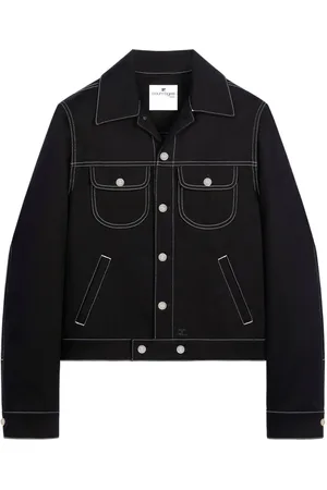 Courrèges Jeansjacke mit Kontrastnähten