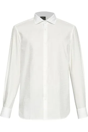 Emporio Armani Hemd mit Logo-Jacquard