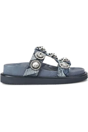Kurt Geiger Orson Crystal Sandalen aus Denim