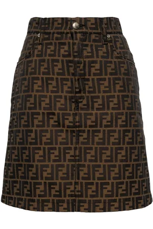 Fendi 1990-2000s Rock mit Zucca-Muster