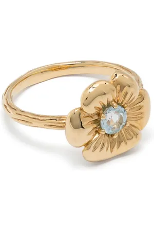Aurélie Bidermann 18kt Bouquet Gelbgoldring mit Topas