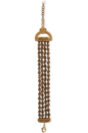 Etro Gewebtes Armband mit Logo-Gravur