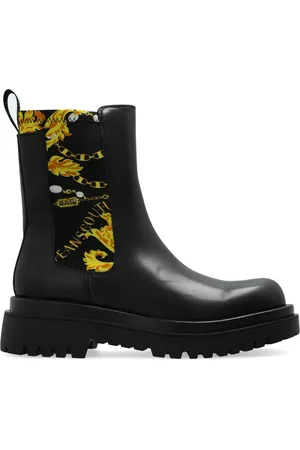 VERSACE Stiefel mit Chain Couture-Print