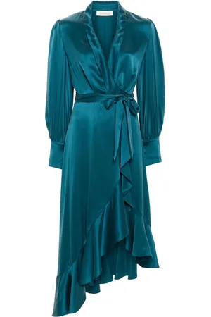 ZIMMERMANN Midikleid im Wickelstil