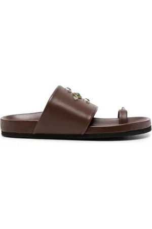 Madison.Maison Tyche Chocolate Toe Ring Sandalen