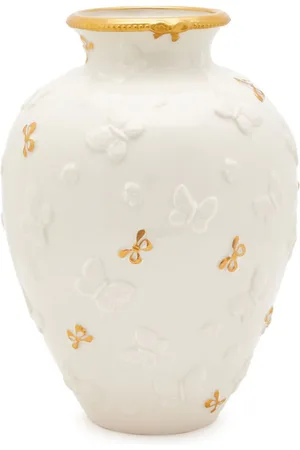 Villari Kleine Butterfly Vase aus Porzellan
