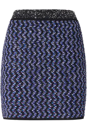 Missoni Minirock aus Lamé mit Zickzackmuster